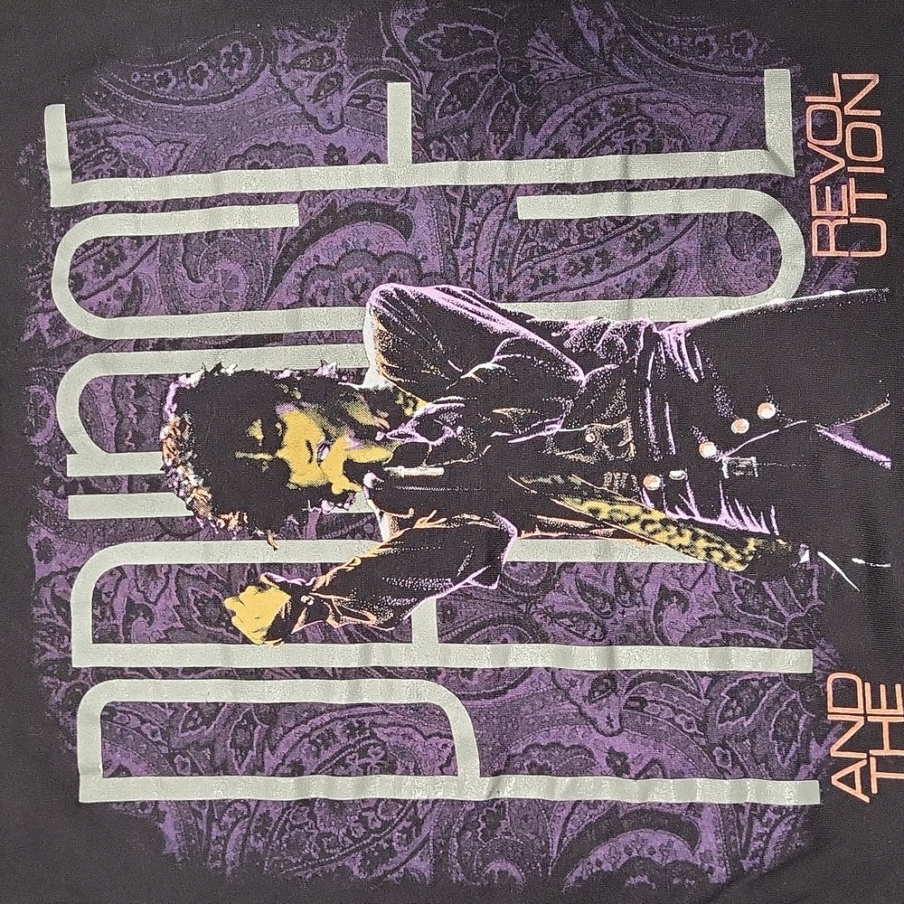 Vintage 1985 Prince and the Revolution Shirt World Tour Size M Single Stitch - Picture 2 of 9